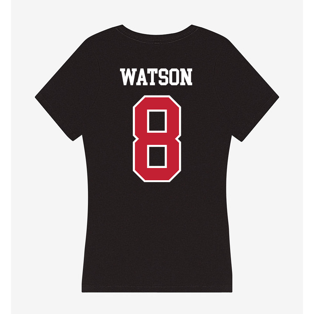 Ohio State - NCAA Men's Lacrosse : Finley Watson - Women's V-Neck T-Shirt-1
