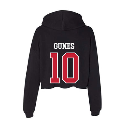 Ohio State - NCAA Women's Volleyball : Mina Gunes - Women's Crop Fleece Hoodie-1