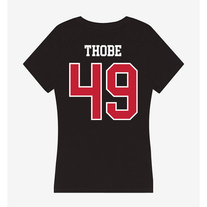 Ohio State - NCAA Football : Gavin Thobe - Women's V-Neck T-Shirt-1
