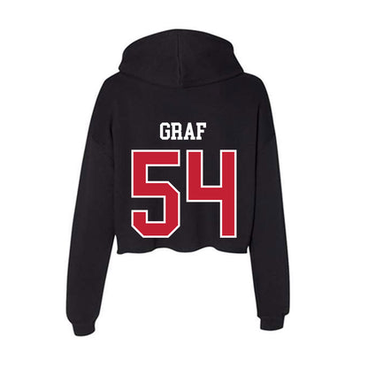 Ohio State - NCAA Baseball : Owen Graf - Women's Crop Fleece Hoodie-1