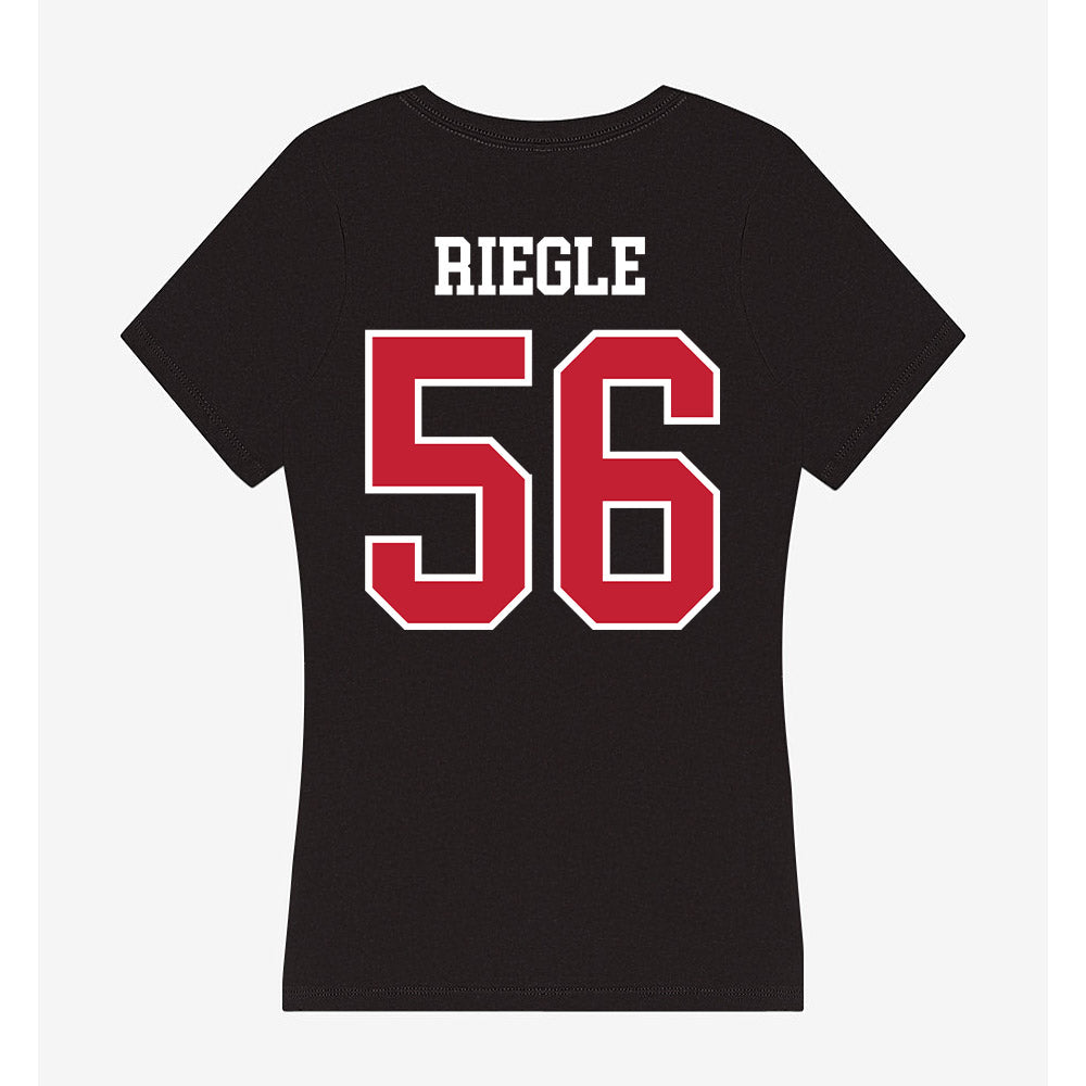 Ohio State - NCAA Football : Nate Riegle - Women's V-Neck T-Shirt-1