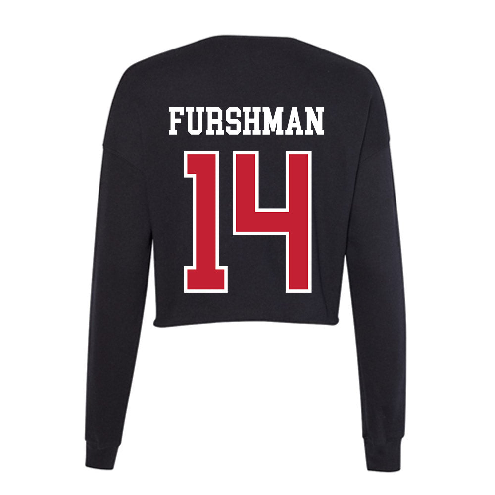 Ohio State - NCAA Men's Lacrosse : Dylan Furshman - Women's Cropped Crew Fleece-1