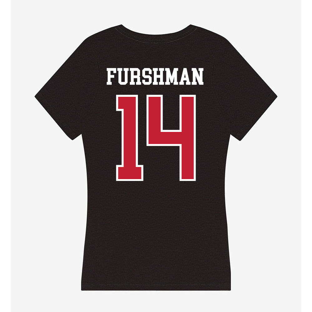 Ohio State - NCAA Men's Lacrosse : Dylan Furshman - Women's V-Neck T-Shirt-1
