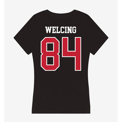 Ohio State - NCAA Football : Hunter Welcing - Women's V-Neck T-Shirt-1