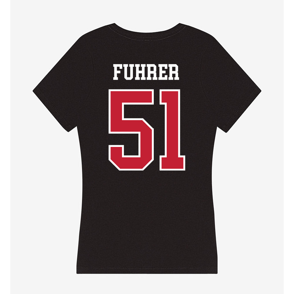 Ohio State - NCAA Baseball : Connor Fuhrer - Women's V-Neck T-Shirt-1