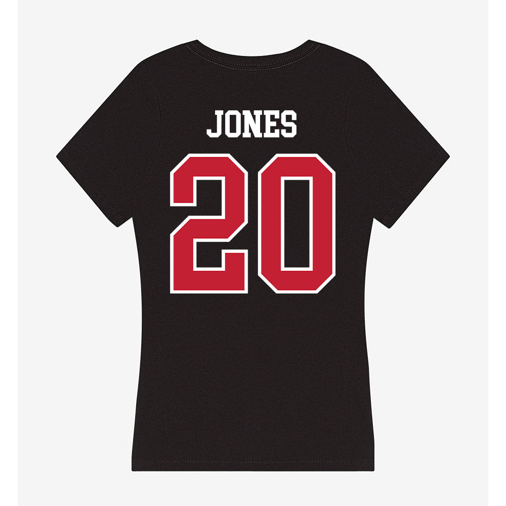 Ohio State - NCAA Women's Volleyball : Hannah Jones - Women's V-Neck T-Shirt-1