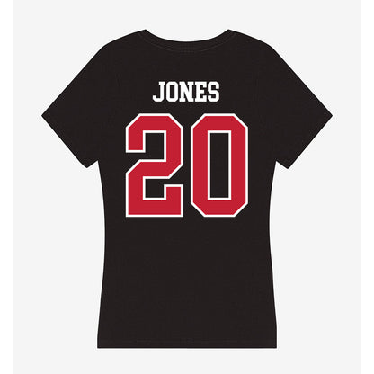 Ohio State - NCAA Women's Volleyball : Hannah Jones - Women's V-Neck T-Shirt-1