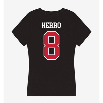 Ohio State - NCAA Men's Basketball : Myles Herro - Women's V-Neck T-Shirt-1