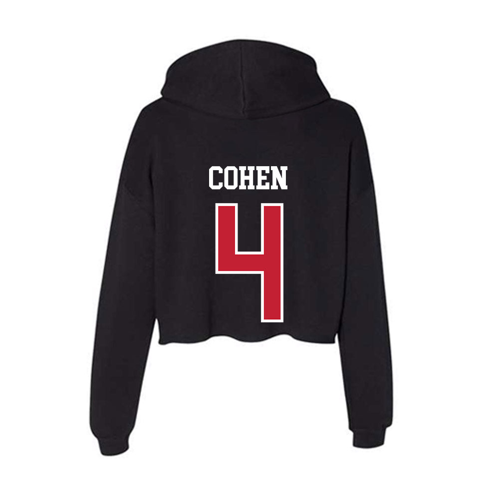 Ohio State - NCAA Men's Lacrosse : Jake Cohen - Women's Crop Fleece Hoodie-1