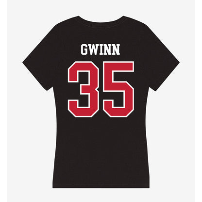 Ohio State - NCAA Football : Jaystin Gwinn - Women's V-Neck T-Shirt-1
