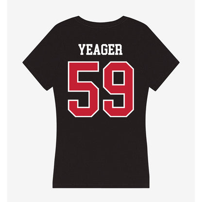 Ohio State - NCAA Football : Ashton Yeager - Women's V-Neck T-Shirt-1