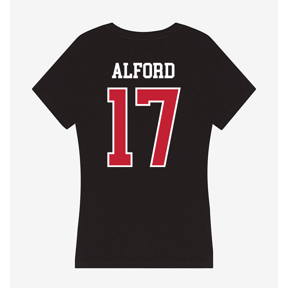 Ohio State - NCAA Football : Tarvos Alford - Women's V-Neck T-Shirt-1