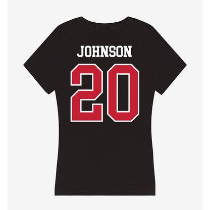 Ohio State - NCAA Football : Cincere Johnson - Women's V-Neck T-Shirt-1