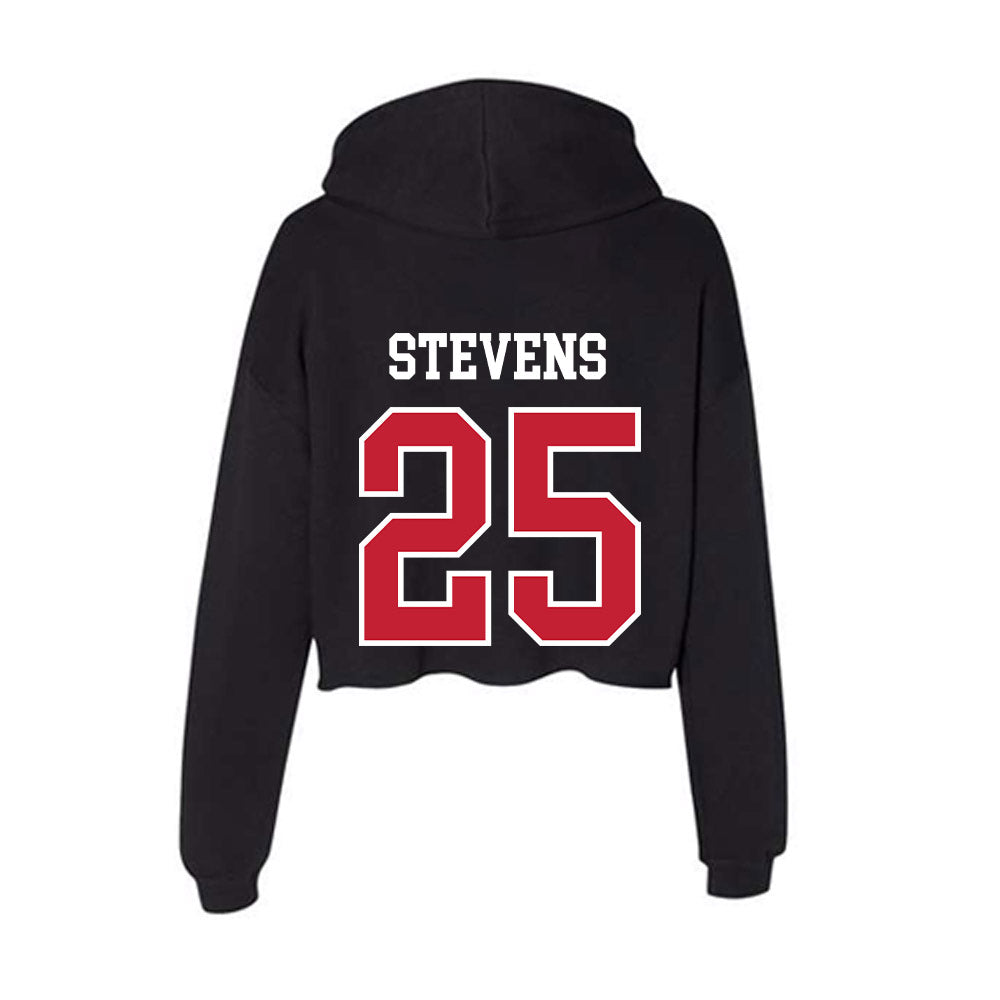 Ohio State - NCAA Women's Soccer : Mia Stevens - Women's Crop Fleece Hooded Sweatshirt-1