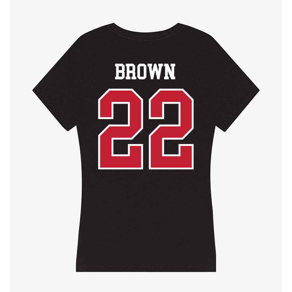 Ohio State - NCAA Women's Soccer : Reese Brown - Women's V-Neck T-Shirt-1