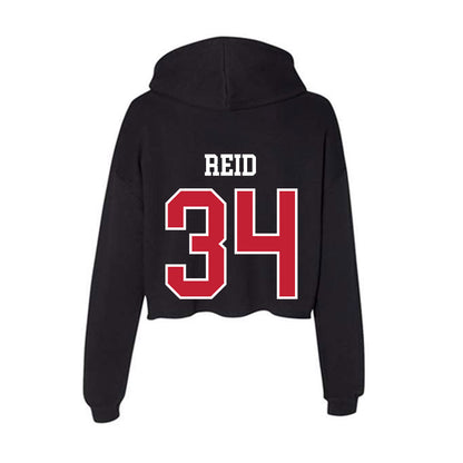 Ohio State - NCAA Baseball : CJ Reid - Women's Crop Fleece Hoodie-1