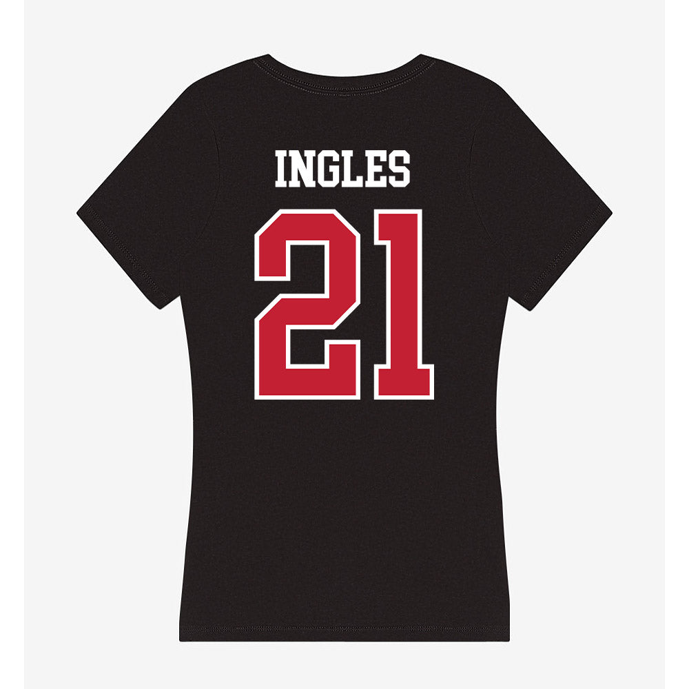Ohio State - NCAA Men's Ice Hockey : Bryce Ingles - Women's V-Neck T-Shirt-1