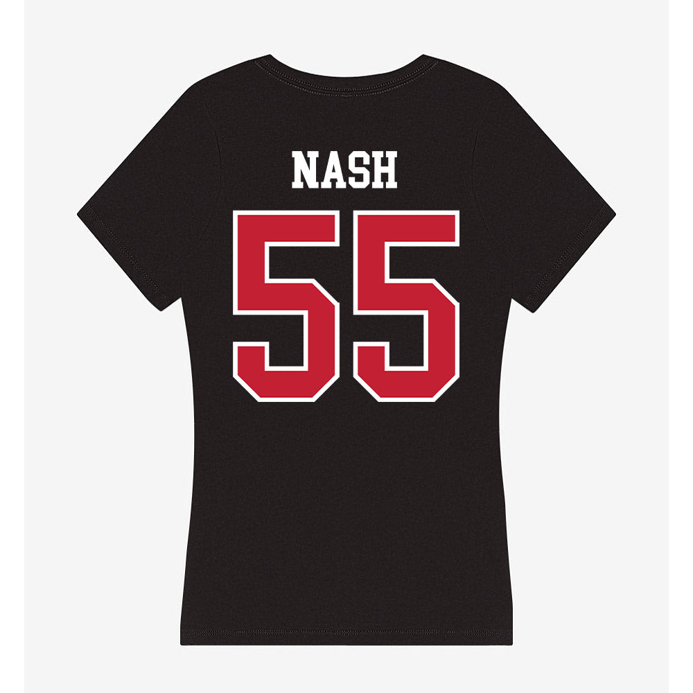 Ohio State - NCAA Men's Basketball : Braylen Nash - Women's V-Neck T-Shirt-1