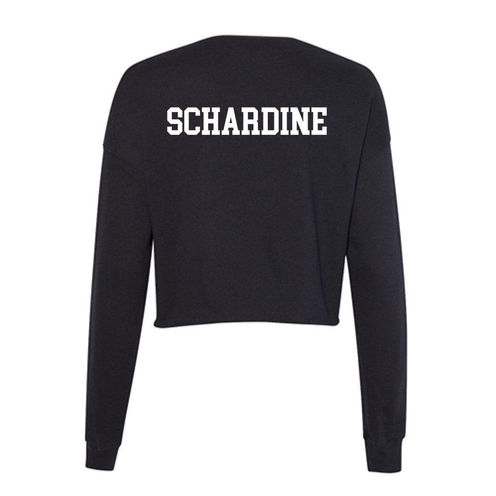 Ohio State - NCAA Men's Fencing : James Schardine - Women's Cropped Crew Fleece-1