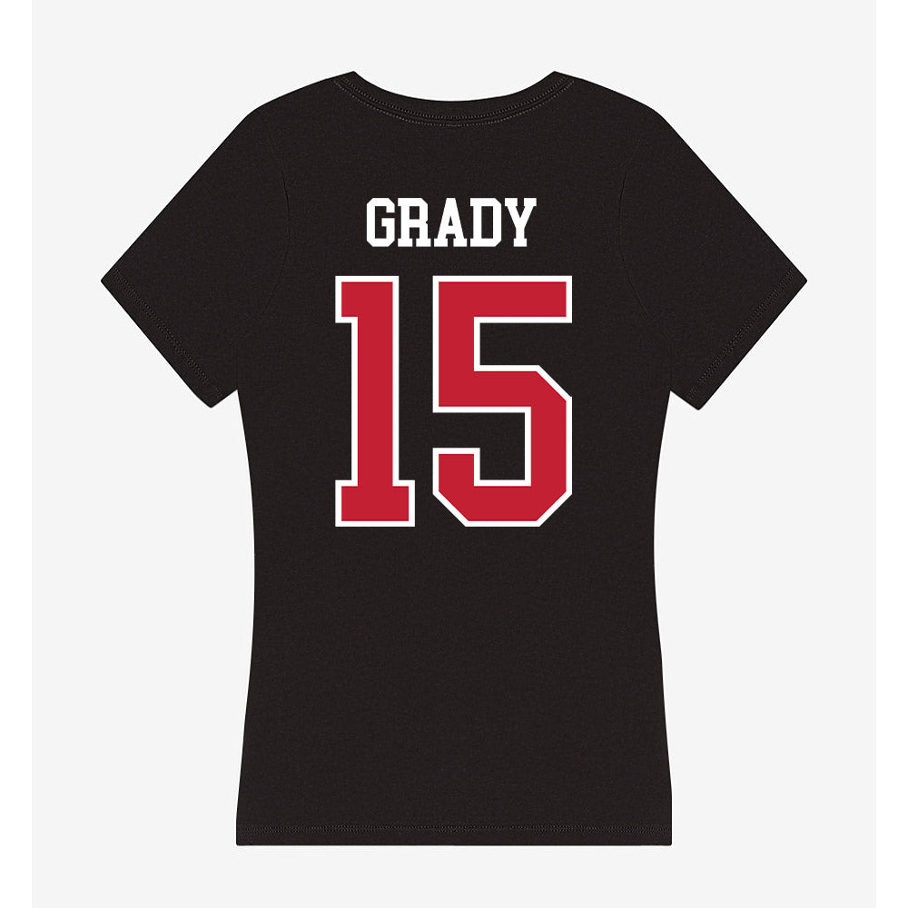 Ohio State - NCAA Football : Zion Grady - Women's V-Neck T-Shirt-1