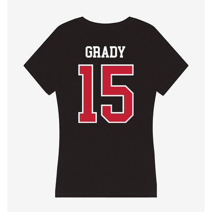 Ohio State - NCAA Football : Zion Grady - Women's V-Neck T-Shirt-1