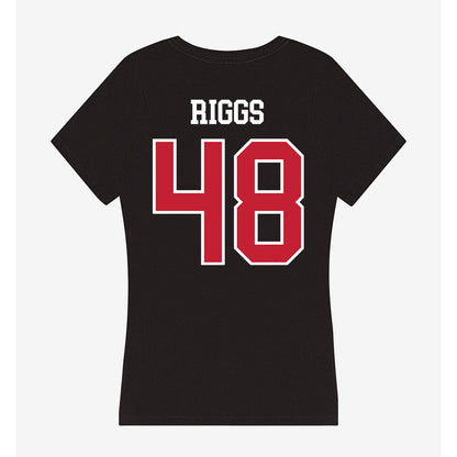 Ohio State - NCAA Football : Dalton Riggs - Women's V-Neck T-Shirt-1