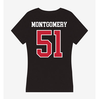 Ohio State - NCAA Football : Luke Montgomery - Women's V-Neck T-Shirt-1
