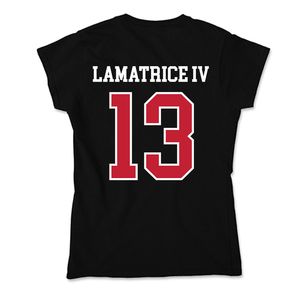 Ohio State - NCAA Men's Lacrosse : Angelo Lamatrice IV - Soft Style Women’s T-Shirt-1