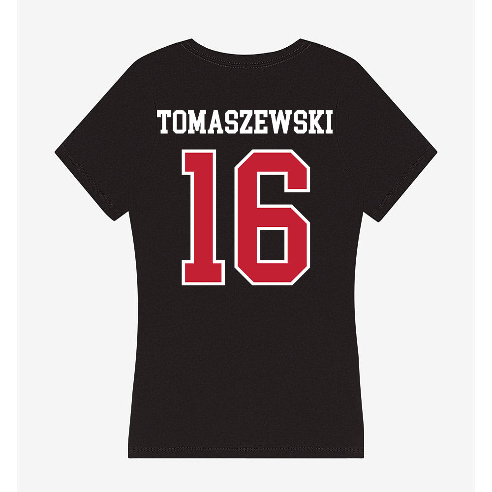 Ohio State - NCAA Women's Field Hockey : Cicely Tomaszewski - Women's V-Neck T-Shirt-1