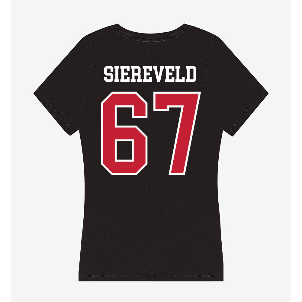 Ohio State - NCAA Football : Austin Siereveld - Women's V-Neck T-Shirt-1