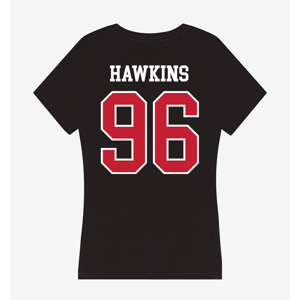 Ohio State - NCAA Football : Connor Hawkins - Women's V-Neck T-Shirt-1