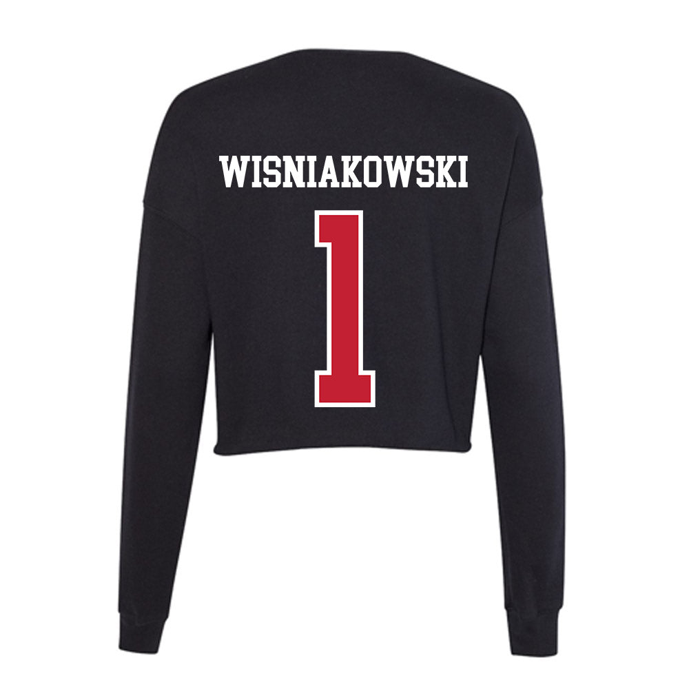 Ohio State - NCAA Men's Volleyball : Tomasz Wisniakowski - Women's Cropped Crew Fleece-1