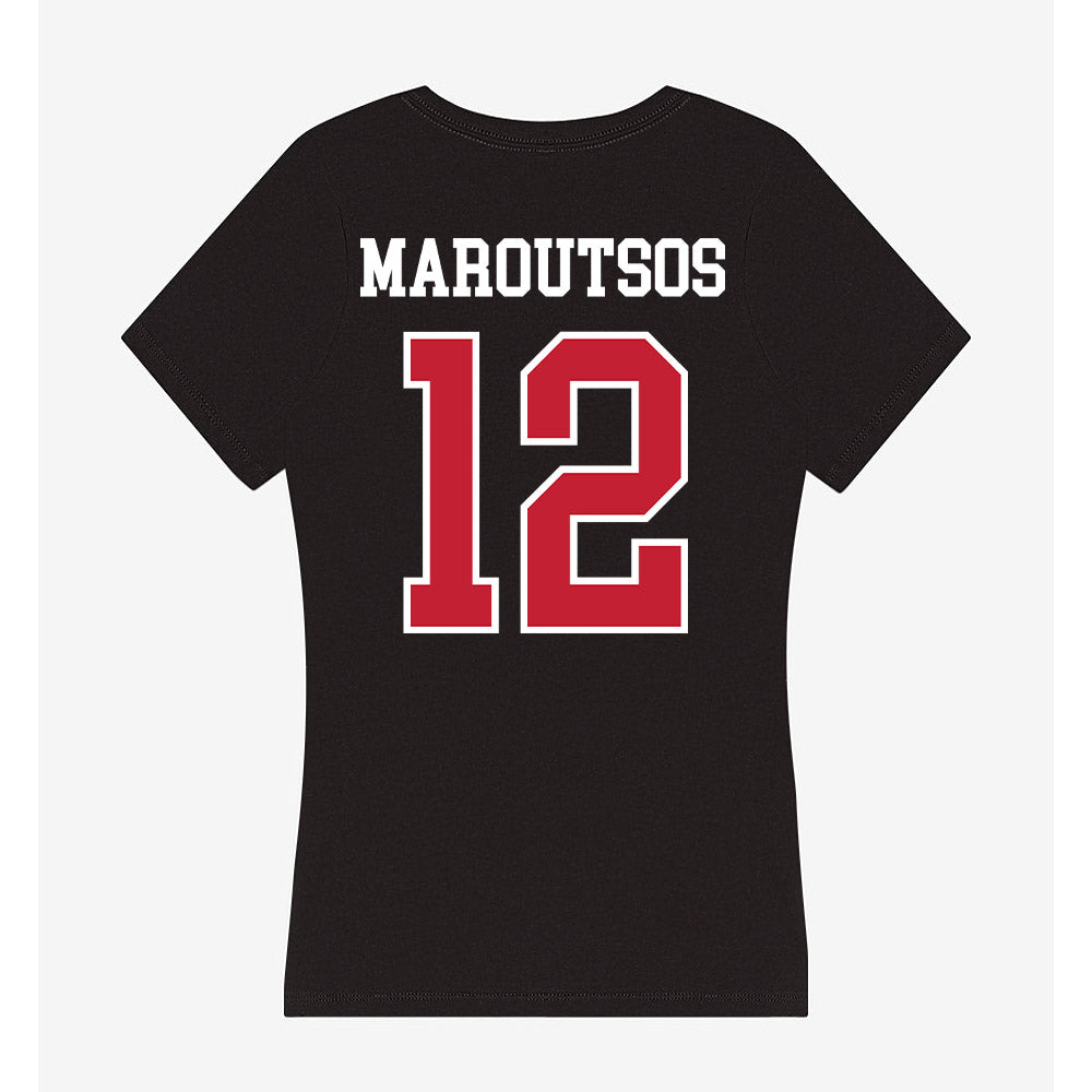 Ohio State - NCAA Women's Lacrosse : Catie Maroutsos - Women's V-Neck T-Shirt-1