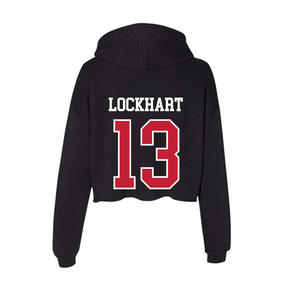 Ohio State - NCAA Football : Miles Lockhart - Women's Crop Fleece Hooded Sweatshirt-1