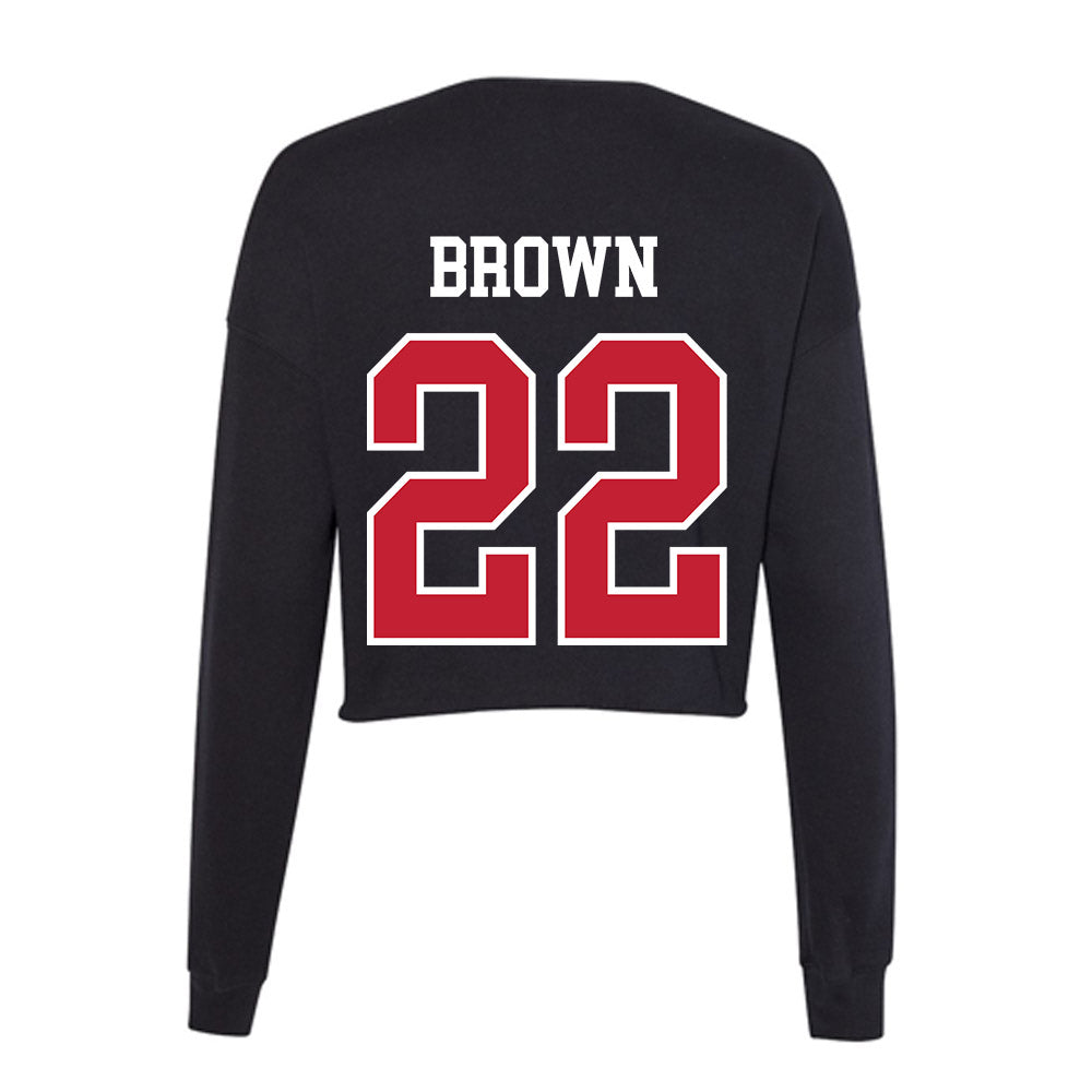 Ohio State - NCAA Women's Soccer : Reese Brown - Women's Cropped Crew Fleece-1