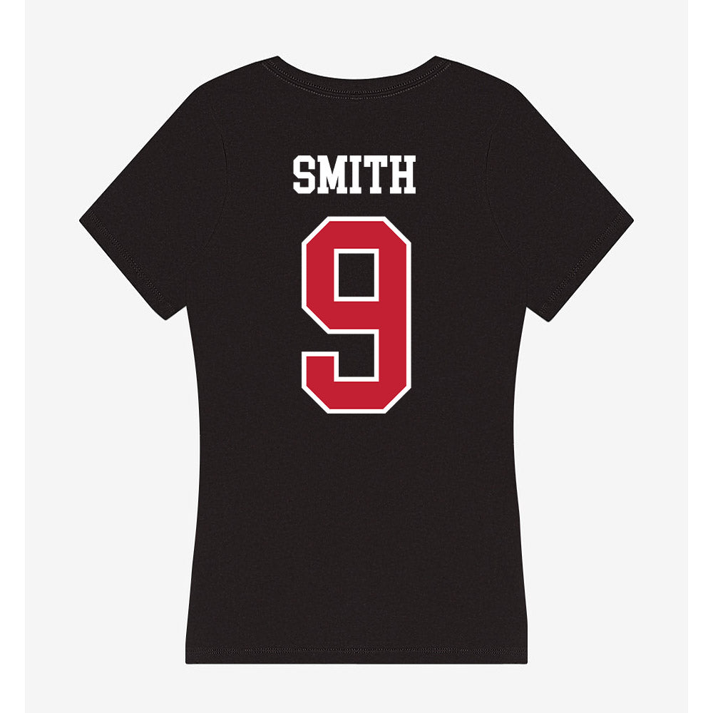 Ohio State - NCAA Men's Basketball : Alex Smith - Women's V-Neck T-Shirt-1
