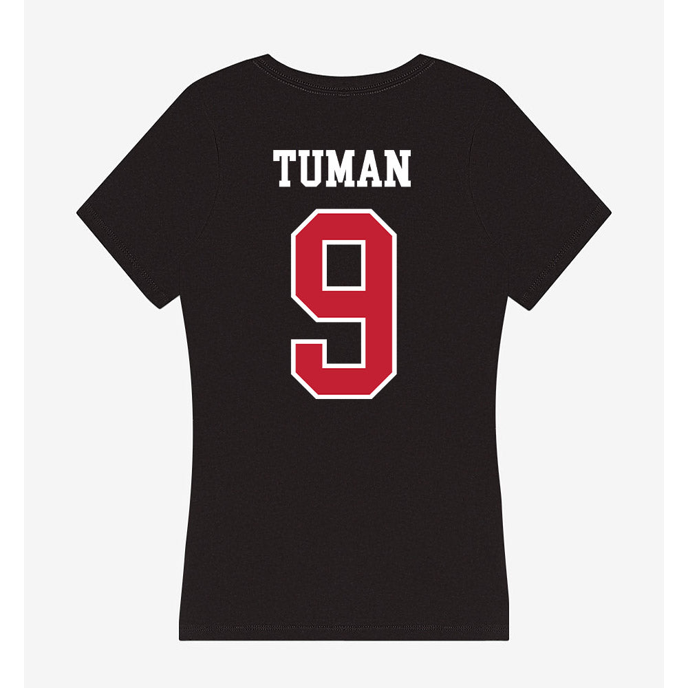 Ohio State - NCAA Women's Volleyball : Mia Tuman - Women's V-Neck T-Shirt-1