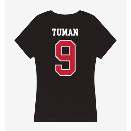 Ohio State - NCAA Women's Volleyball : Mia Tuman - Women's V-Neck T-Shirt-1