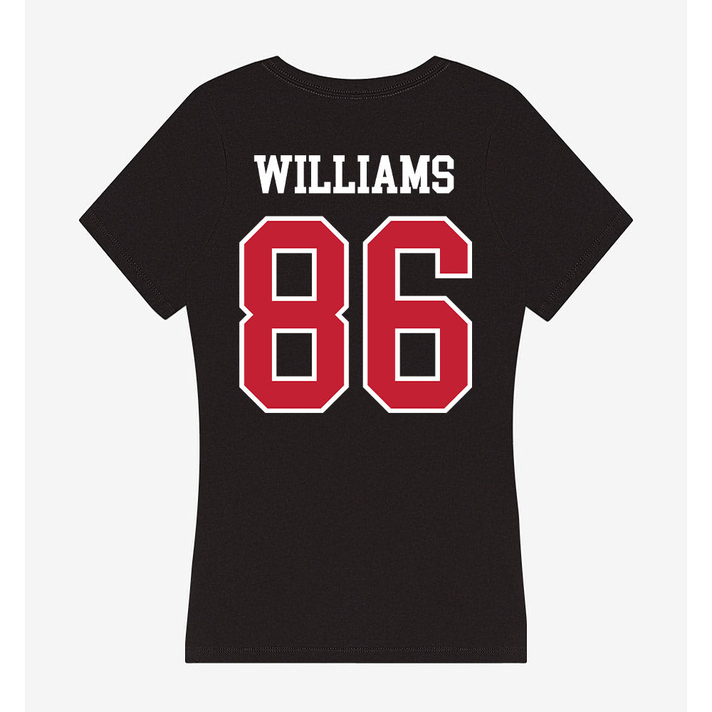 Ohio State - NCAA Football : Mason Williams - Women's V-Neck T-Shirt-1