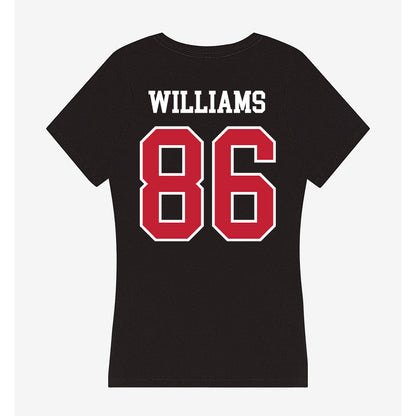Ohio State - NCAA Football : Mason Williams - Women's V-Neck T-Shirt-1