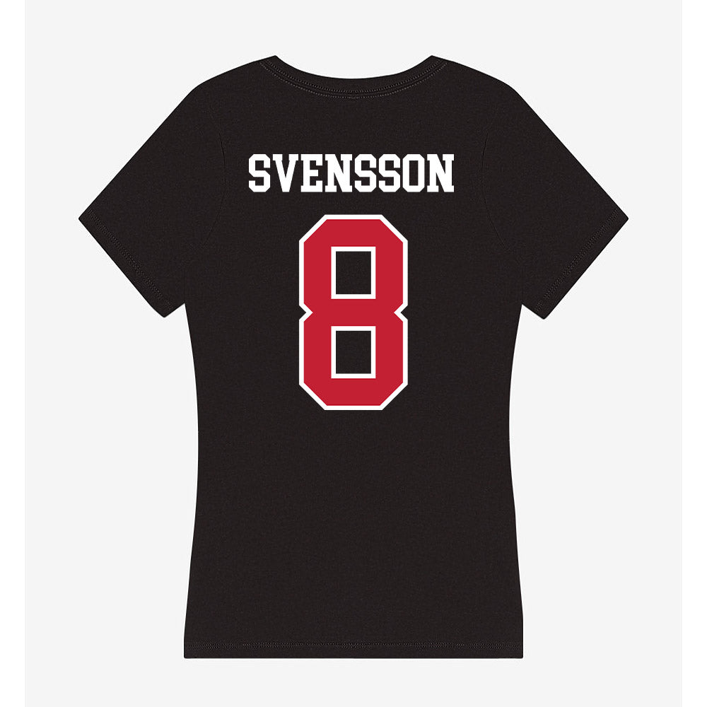 Ohio State - NCAA Women's Ice Hockey : Hilda Svensson - Women's V-Neck T-Shirt-1