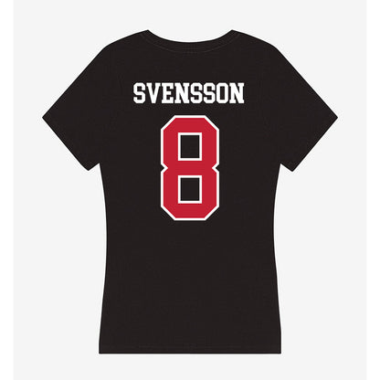 Ohio State - NCAA Women's Ice Hockey : Hilda Svensson - Women's V-Neck T-Shirt-1