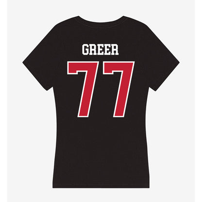 Ohio State - NCAA Football : Sam Greer - Women's V-Neck T-Shirt-1