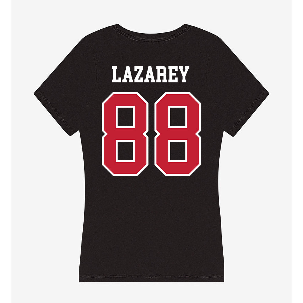 Ohio State - NCAA Men's Basketball : Vuk Lazarey - Women's V-Neck T-Shirt-1