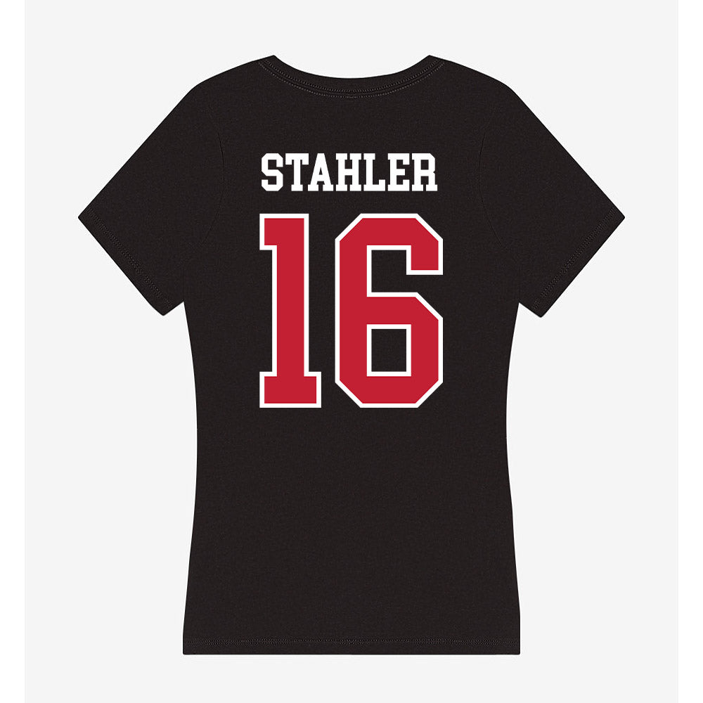 Ohio State - NCAA Women's Volleyball : Mia Stahler - Women's V-Neck T-Shirt-1