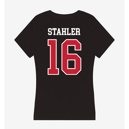 Ohio State - NCAA Women's Volleyball : Mia Stahler - Women's V-Neck T-Shirt-1