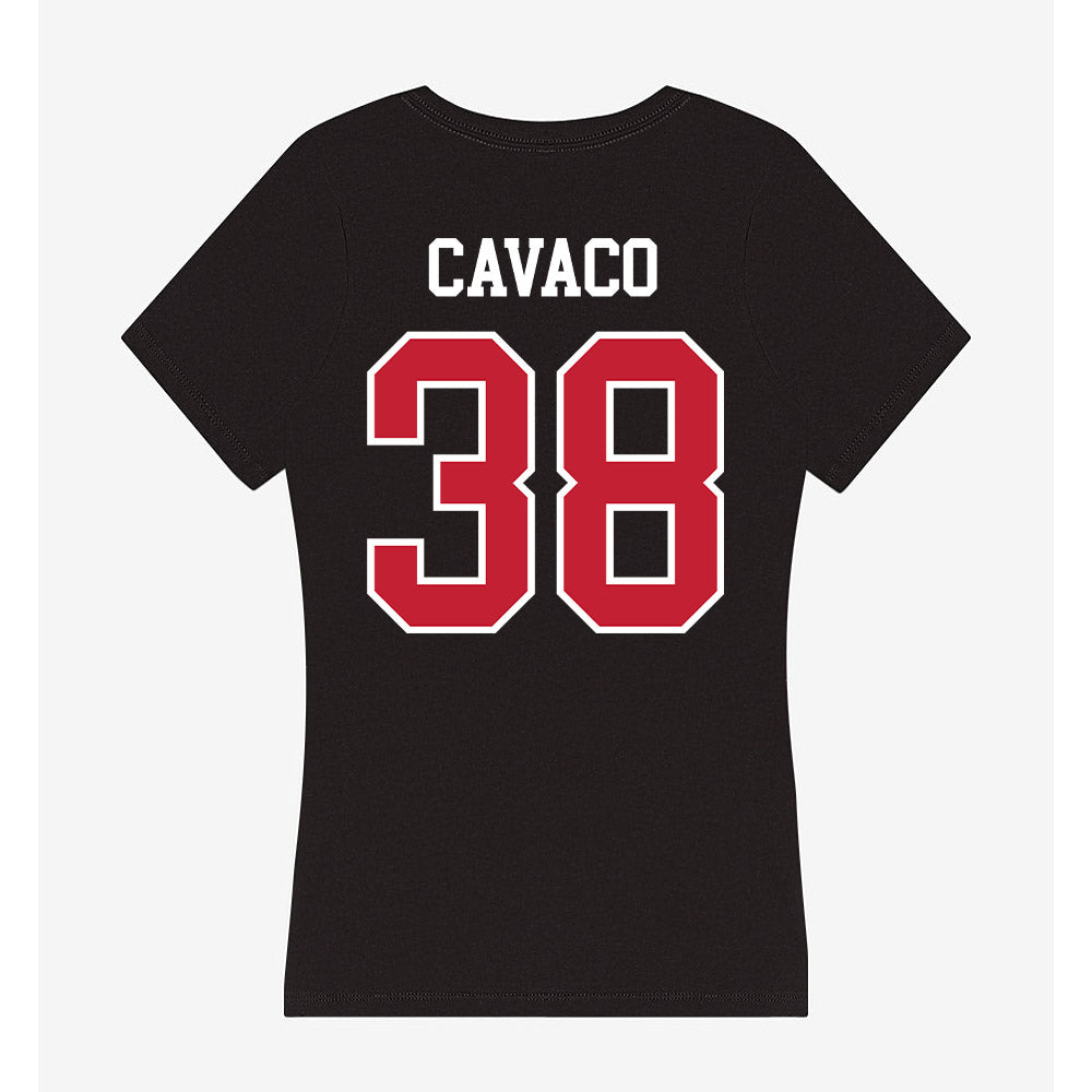 Ohio State - NCAA Baseball : Steven Cavaco - Women's V-Neck T-Shirt-1
