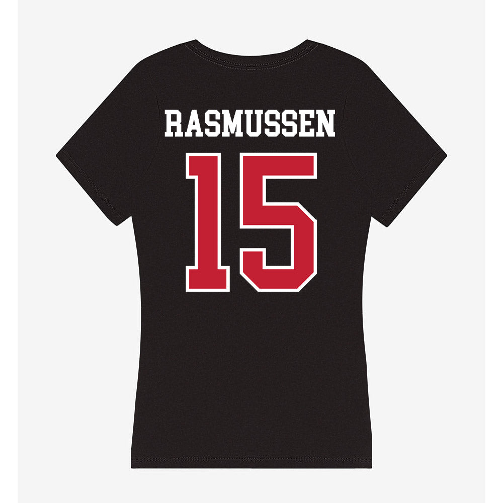 Ohio State - NCAA Women's Ice Hockey : Macy Rasmussen - Women's V-Neck T-Shirt-1