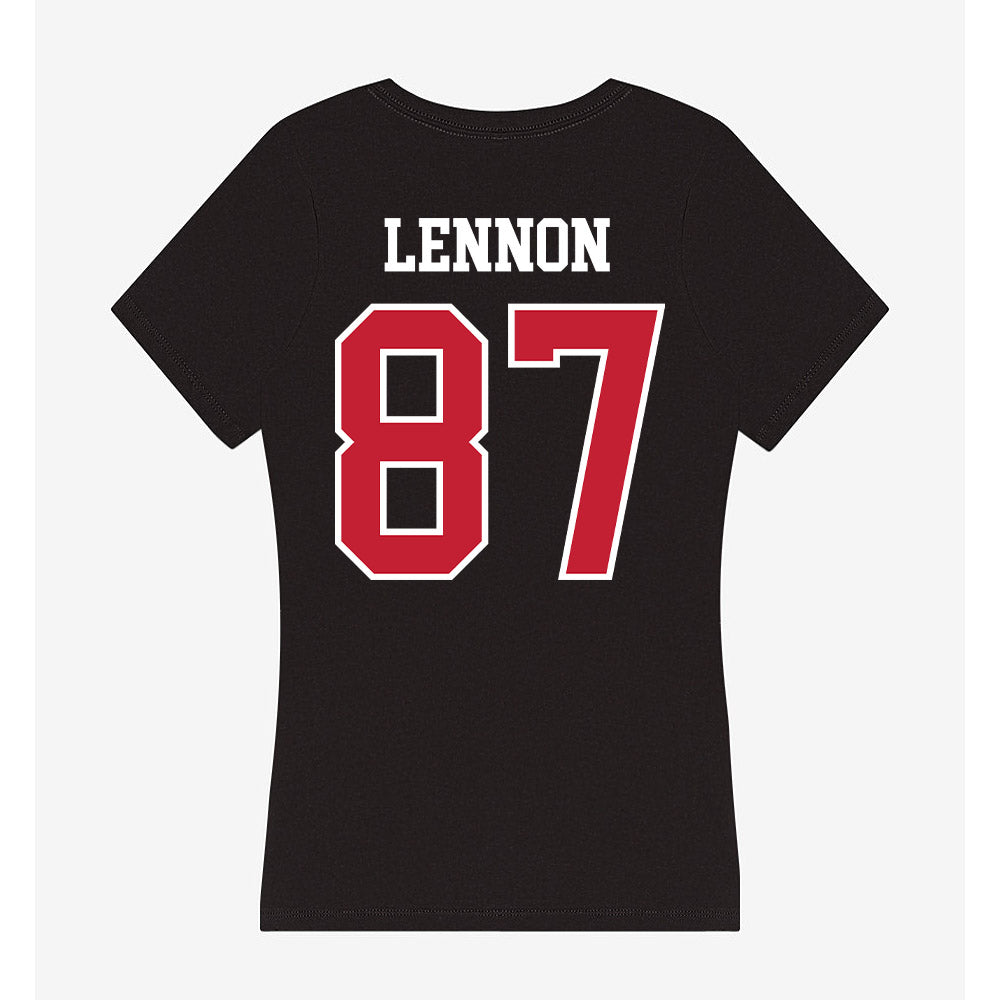 Ohio State - NCAA Football : Brody Lennon - Women's V-Neck T-Shirt-1