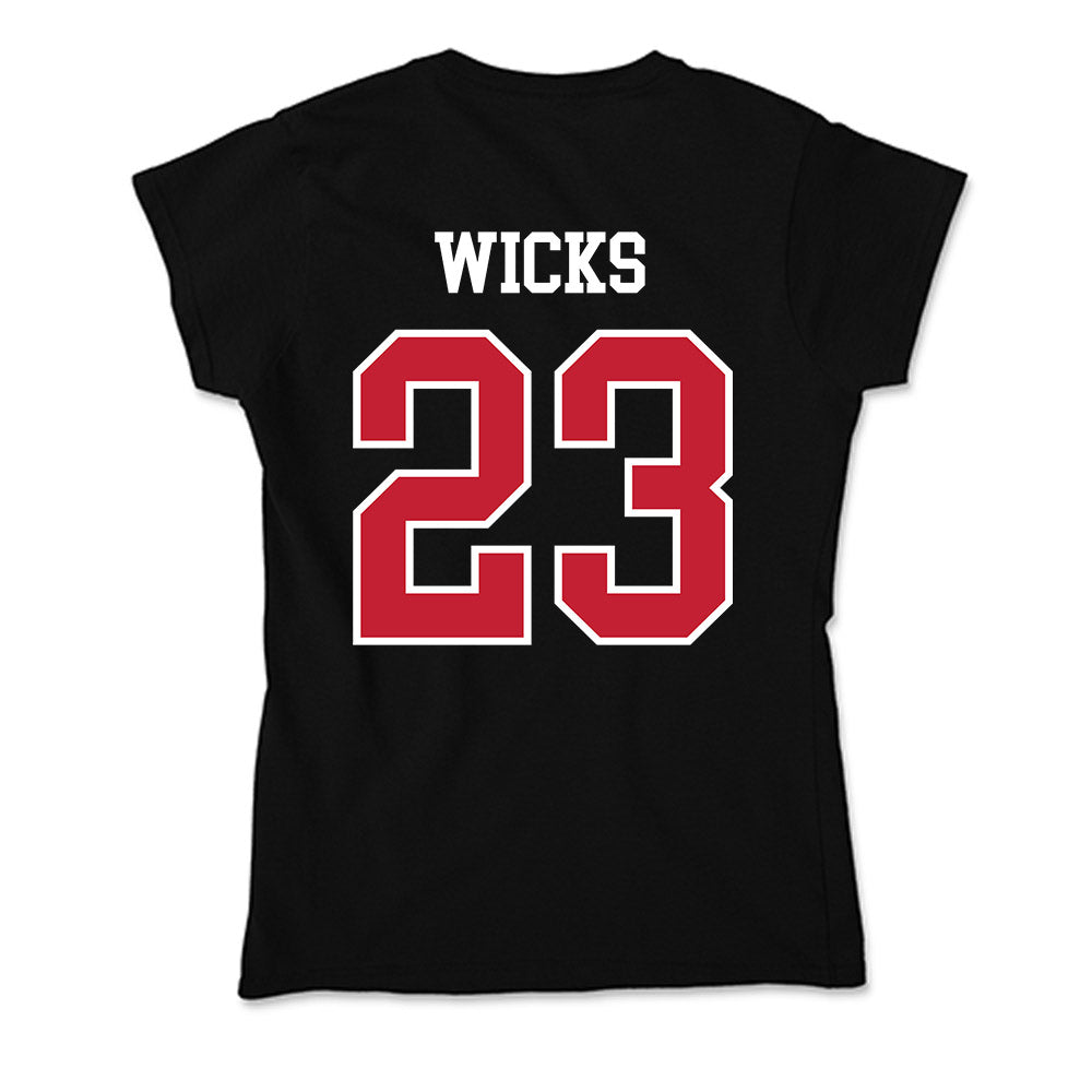 Ohio State - NCAA Women's Ice Hockey : Leah Wicks - Soft Style Women’s T-Shirt-1